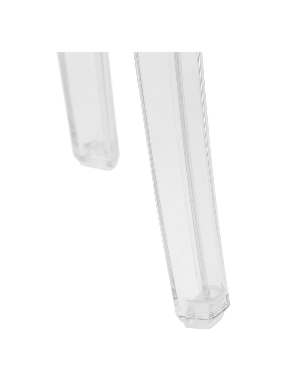 Design Hocker Charles Ghost, Polykarbonat, Transparent, Ø 39 x H 46 cm