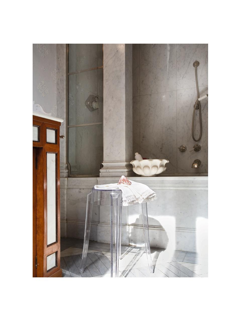 Designová stolička Charles Ghost, Polykarbonát, Transparentní, Ø 39 cm, V 46 cm