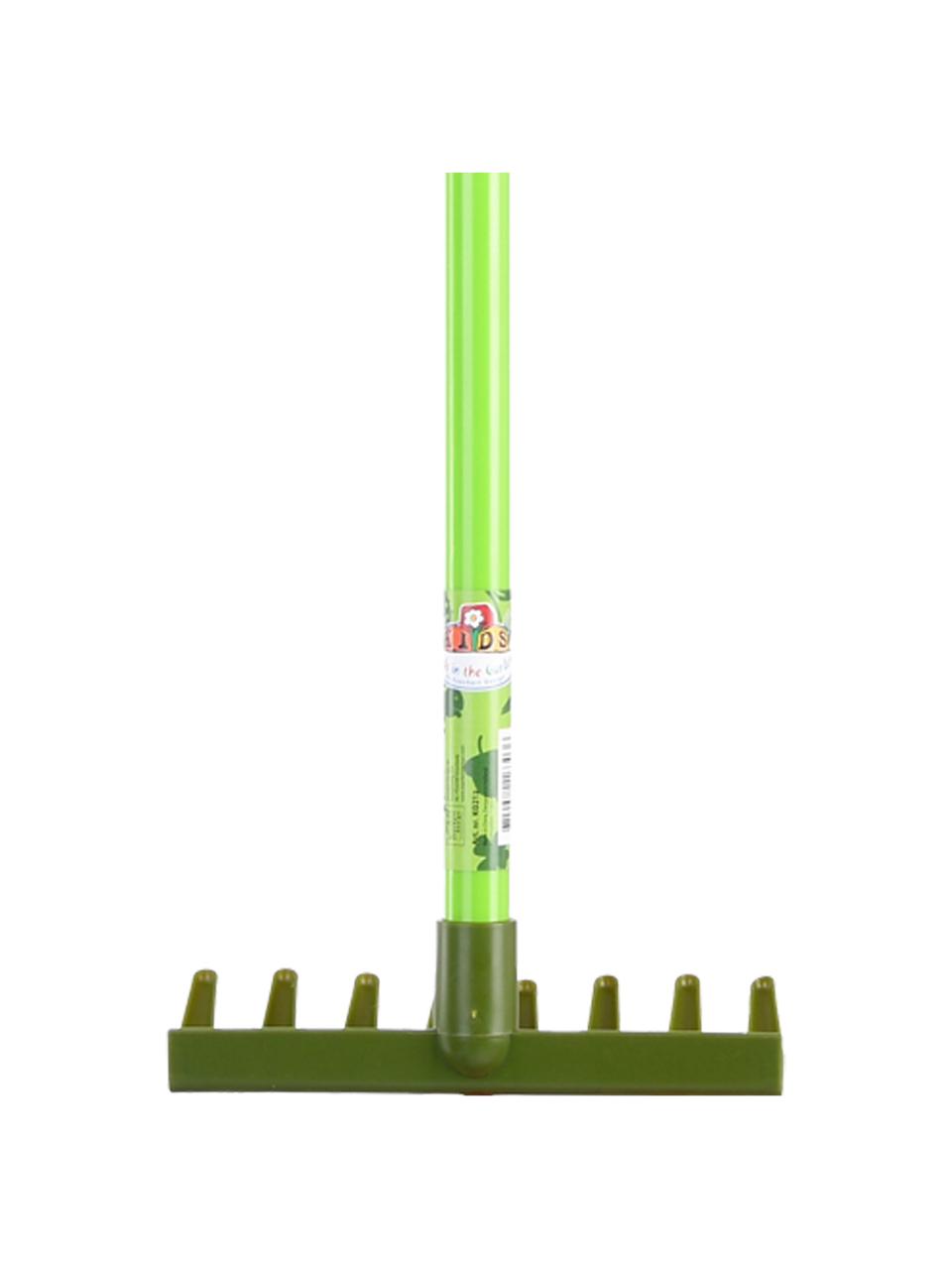 Dětské hrábě Little Gardener, Umělá hmota (PP, PVC), Odstíny zelené, Š 20 cm, V 70 cm