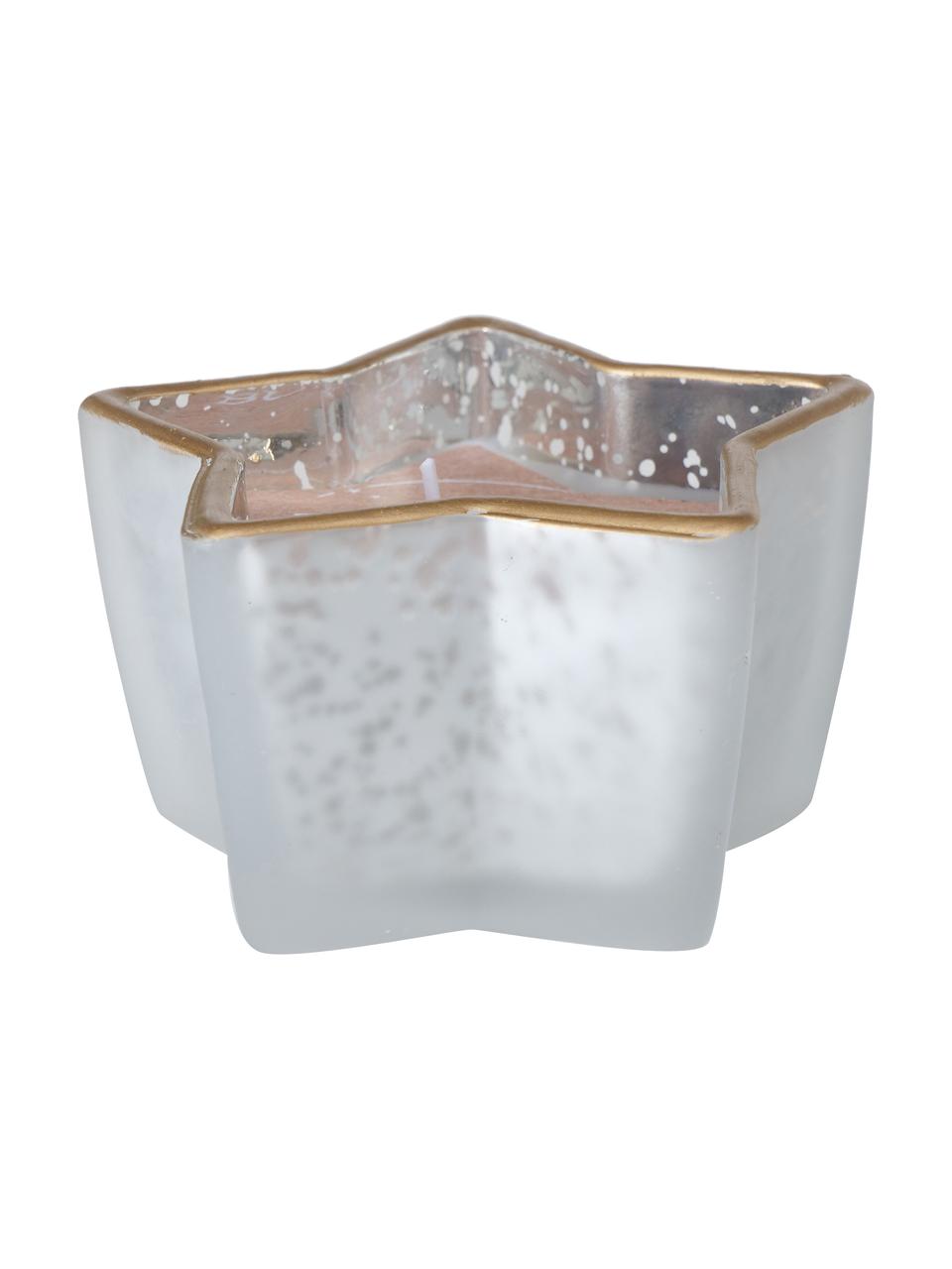 Decoratieve kaarsenset Delisa in glazen potjes, set van 3, Houder: glas, Meerkleurig, B 10 x H 6 cm