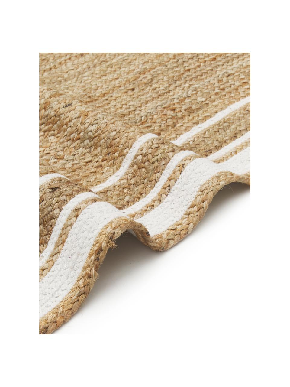 Ručne tkaný jutový behúň Clover, 100 % juta

Certifikát Oeko- Tex, Standard 100,  1. trieda, Hnedá, biela, Š 80 x D 250 cm