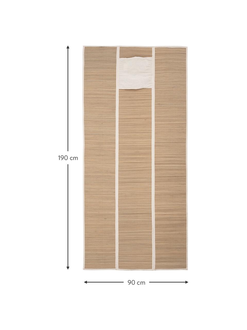 Esterilla de playa Beach, Seagrass, algodón, Beige, An 90 x L 190 cm