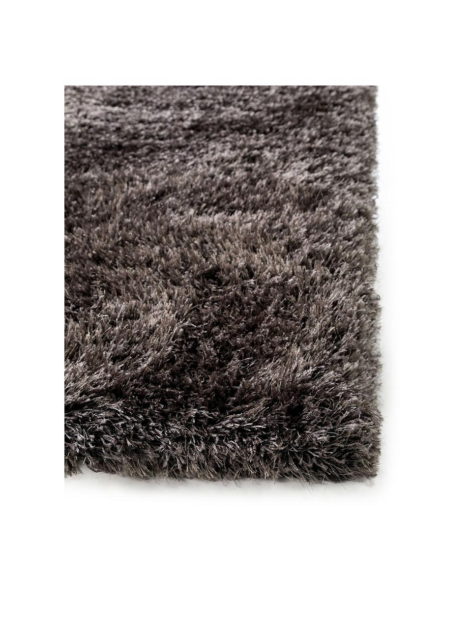 Tapis épais à surface brillante Lea, Anthracite