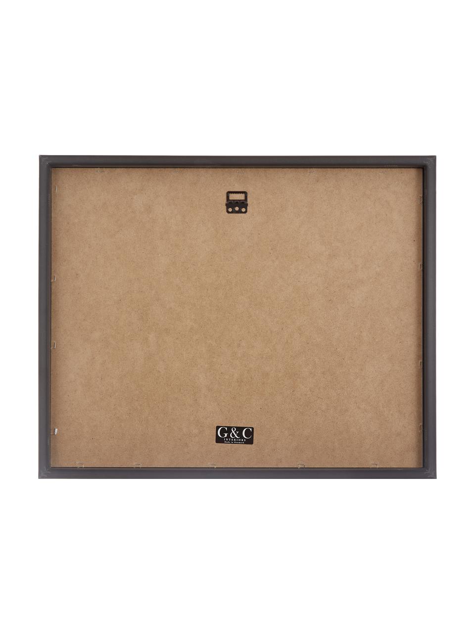 Gerahmter Digitaldruck Picasso's Dackel, Bild: Digitaldruck, Rahmen: Kunststoff, Antik-Finish, Front: Glas, Schwarz, Weiß, B 50 x H 40 cm