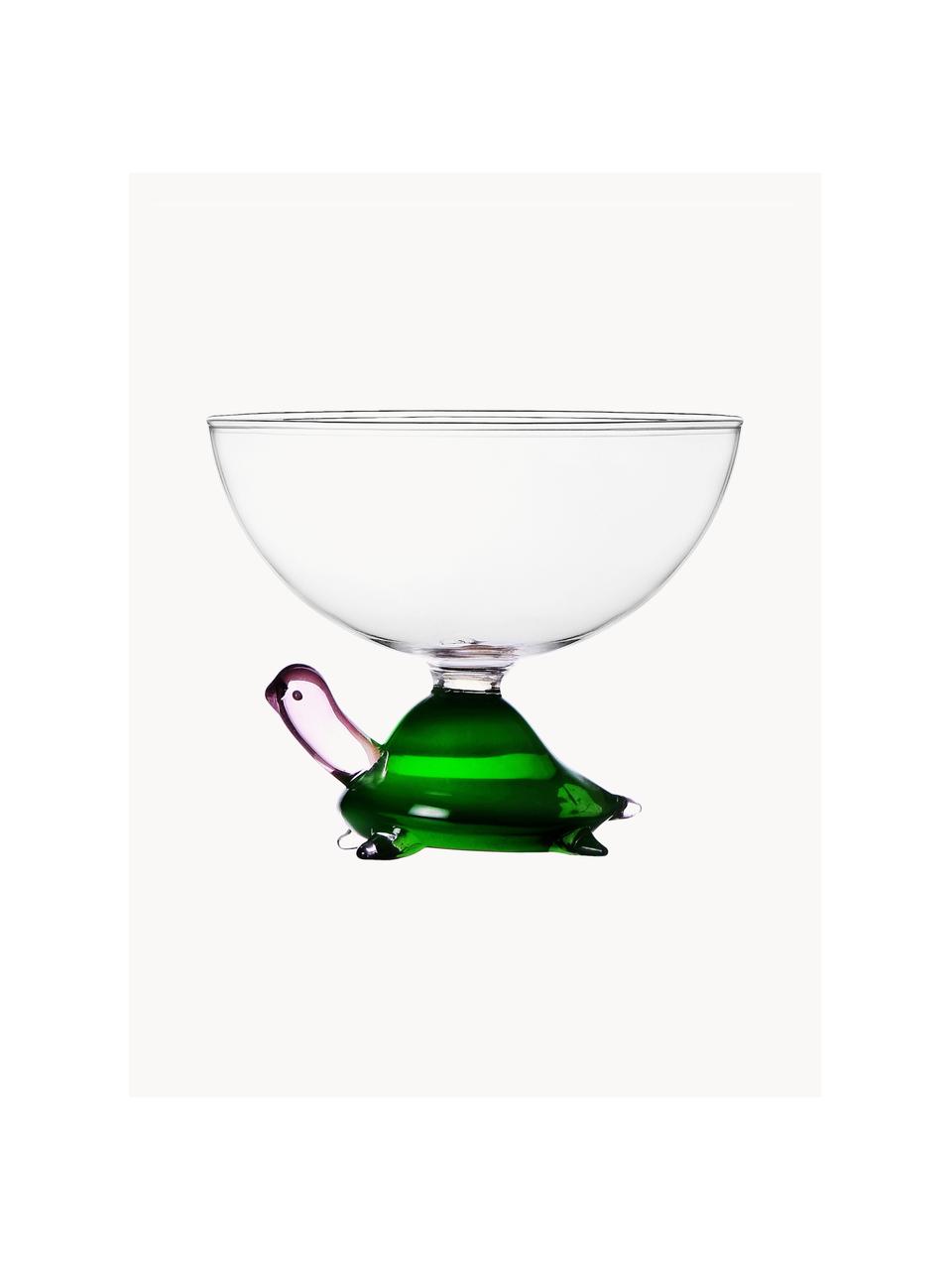 Coppa cocktail fatta a mano Animal Farm, Vetro borosilicato, Trasparente, verde chiaro, Ø 11 x Alt. 9 cm, 250 ml