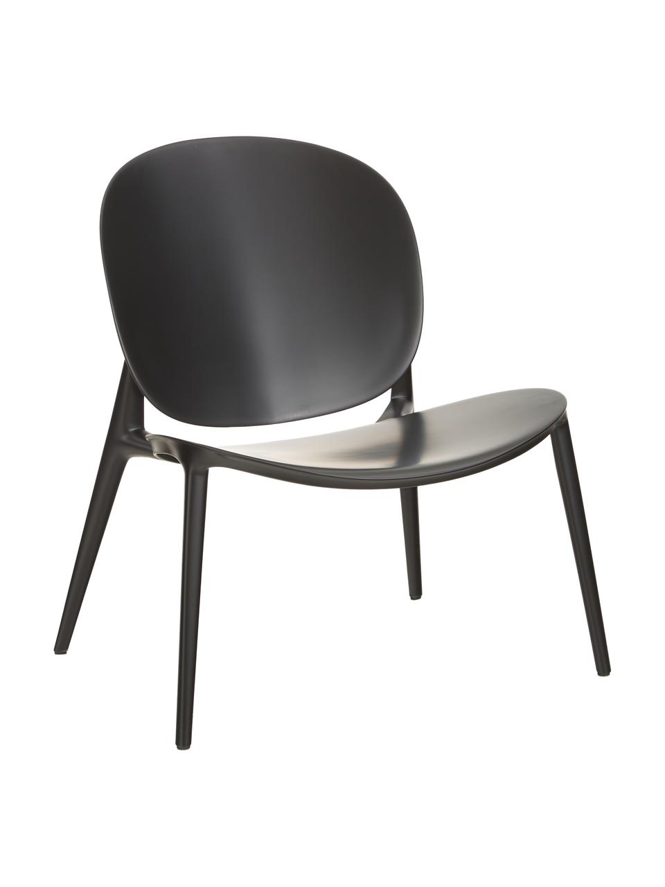 Loungefauteuil Be Bop van kunststof, Gemodificeerd polypropyleen, Zwart, B 69  x D 62 cm