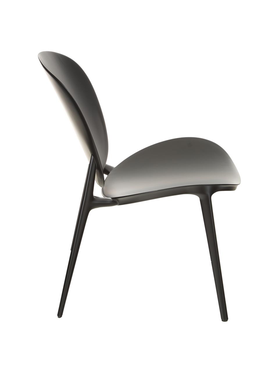 Fotel wypoczynkowy z tworzywa sztucznego Be Bop, Modyfikowany polipropylen, Czarny, S 69 x G 62 cm