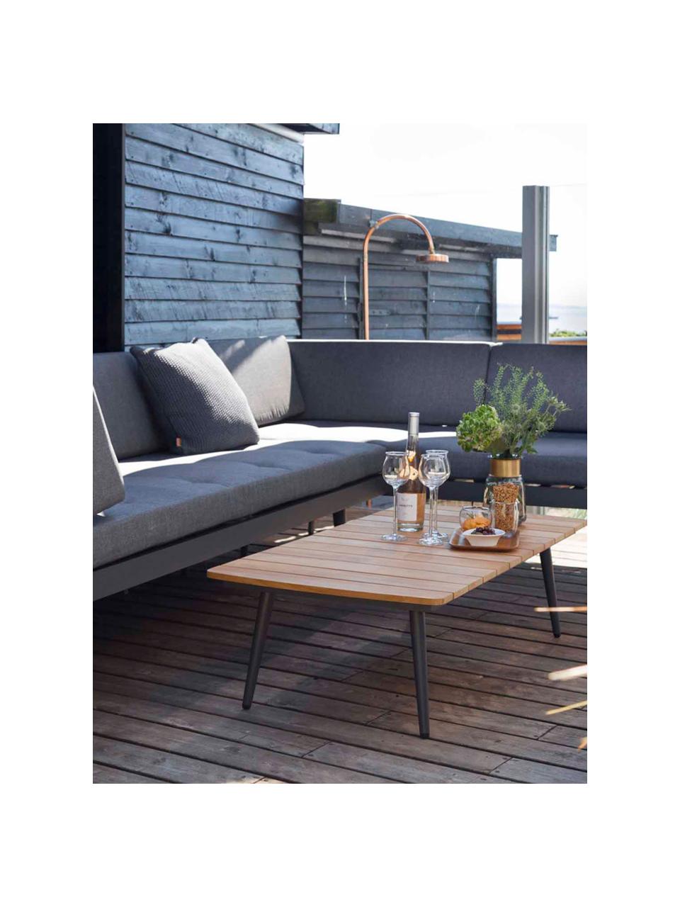 Canapé de jardin modulable Rio, Brun, anthracite