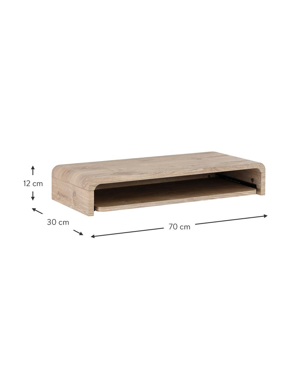 Wand-Schreibtisch Woodie aus Holz, Mitteldichte Holzfaserplatte (MDF), Holz, B 70 x T 30 cm