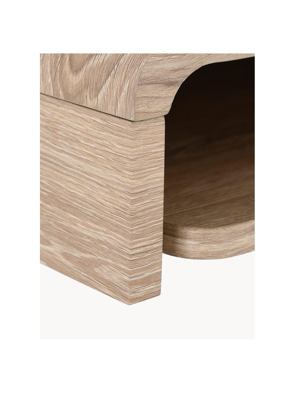 Nástěnný psací stůl ze dřeva Woodie, MDF deska (dřevovláknitá deska střední hustoty), Dřevo, Š 70 cm, H 30 cm