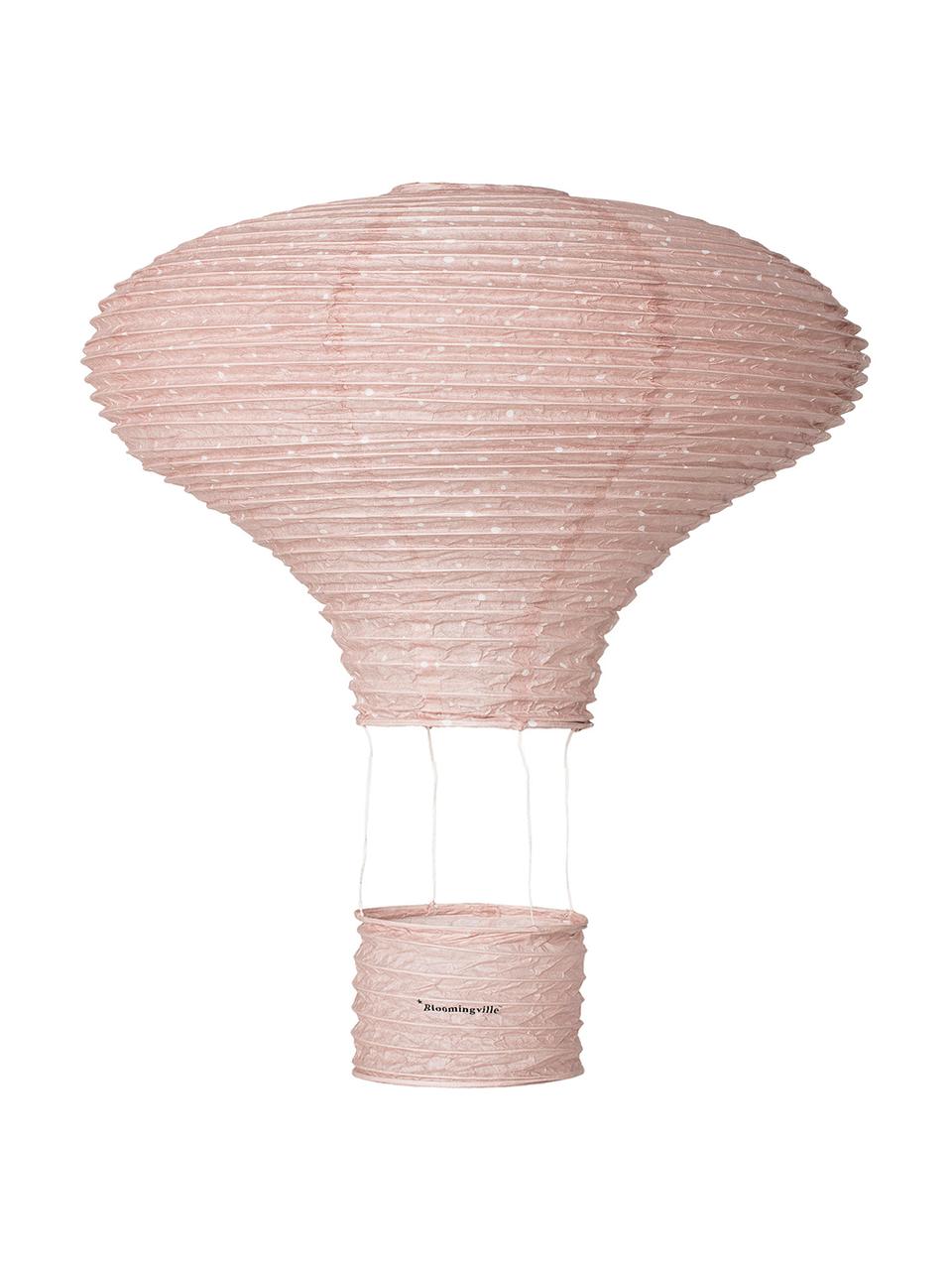 Decoratief object Ballon, Papier, Roze, Ø 40 x H 60 cm