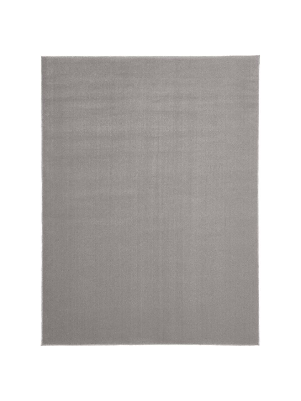 Wollen vloerkleed Ida in grijs, Bovenzijde: 100% wol, Onderzijde: 60% jute, 40% polyester B, Grijs, B 80 x L 150 cm (maat XS)