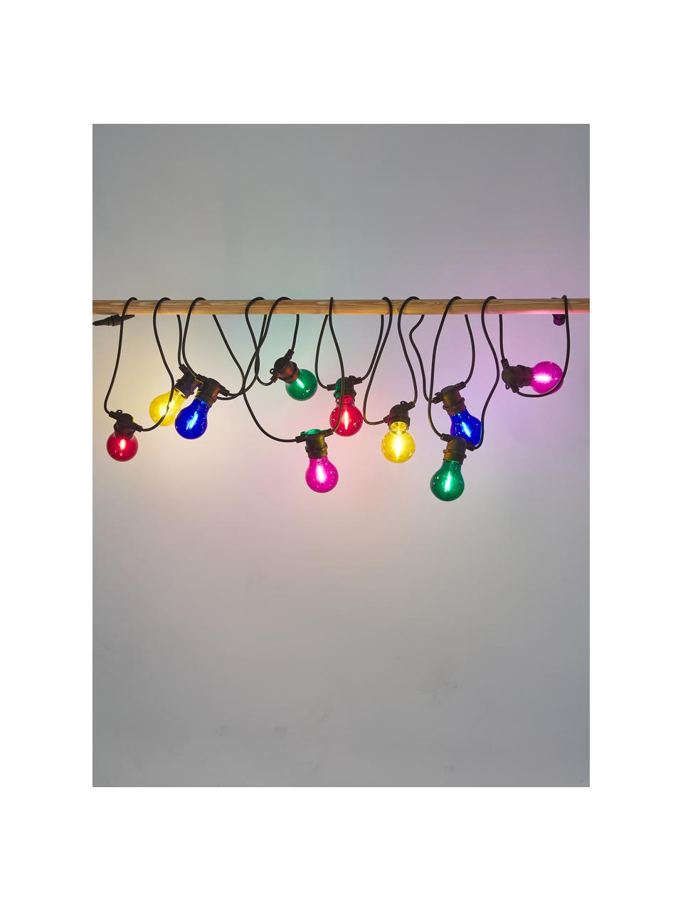 Guirnalda de luces Colors, 840 cm, 10 luces, Casquillo: plástico, Cable: plástico, Multicolor, L 840 cm