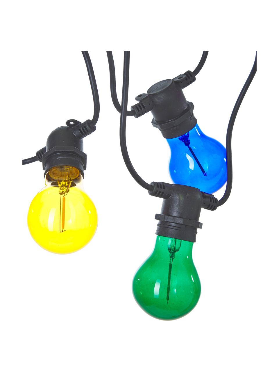 LED-Lichterkette Colors, 840 cm, 10 Lampions, Lampions: Kunststoff, Mehrfarbig, L 840 cm