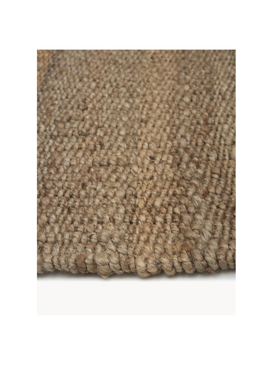 Handgefertigter Jute-Läufer Naturals mit Fransen, 100% Jute, Braun, B 80 x L 250 cm