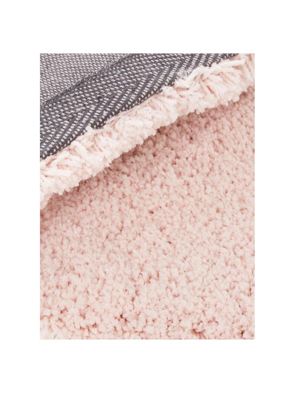 Loper Leighton, Bovenzijde: 100% polyester (microveze, Onderzijde: 100% polyester, Roze, 80 x 250 cm