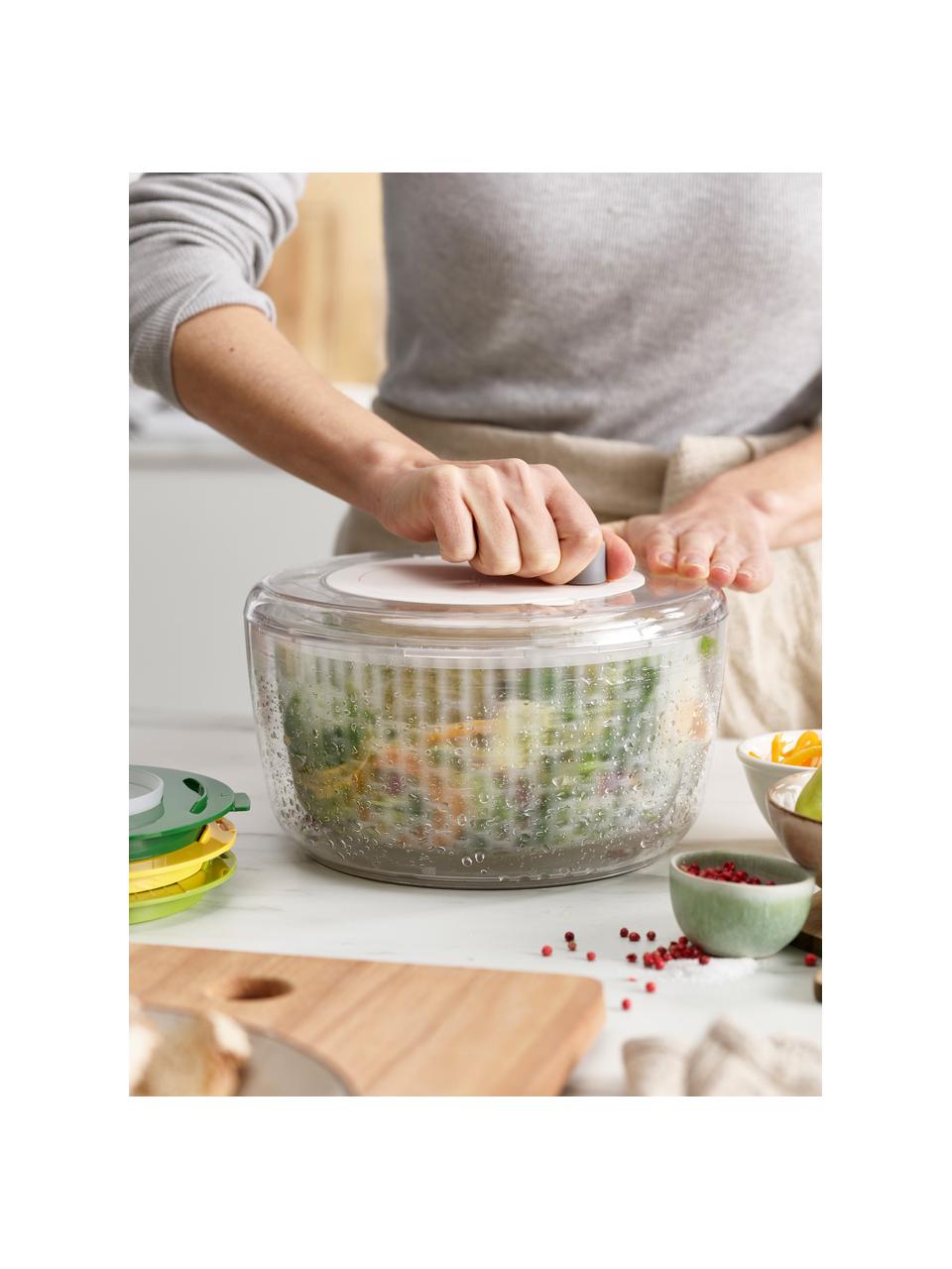 Preparador de ensaladas Multi-Prep, 4 pzas., Polipropileno, Transparente, tonos verdes, amarillo, Ø 24 x Al 16 cm