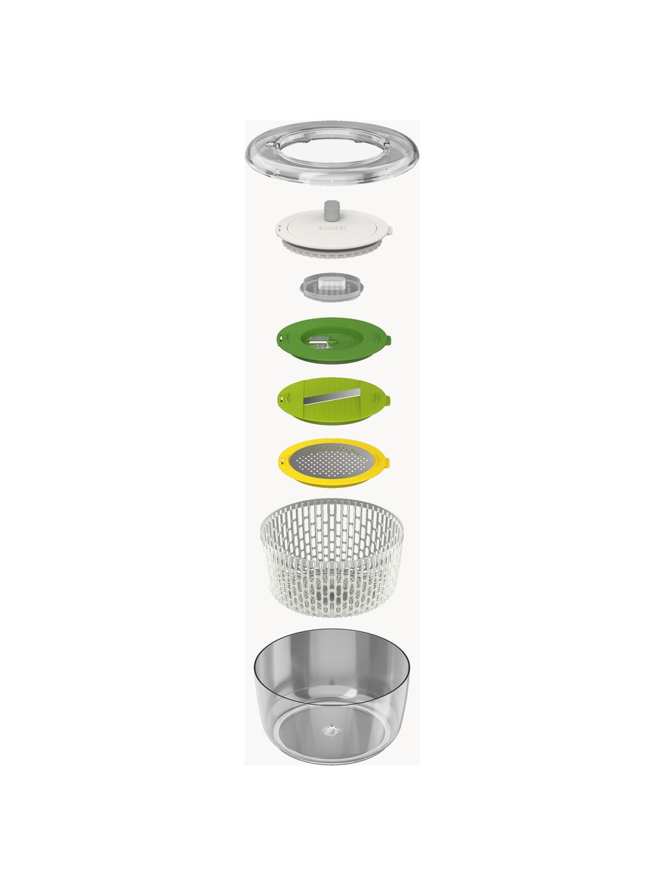 Salatzubereitungs-Set Multi-Prep, 4er-Set, Polypropylen, Transparent, Grüntöne, Gelb, Ø 24 x H 16 cm