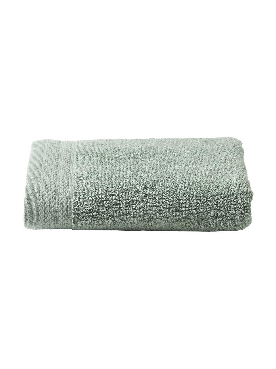 Serviette de toilette Premium, plusieurs tailles, 100 % coton bio certifié GOTS (par GCL International, GCL-300517)
Qualité supérieure 600 g/m², Vert sauge, Serviette de toilette, larg. 50 x long. 100 cm