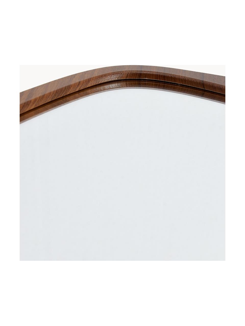 Wandspiegel May, Rahmen: Holz- Optik, Rückseite: Mitteldichte Holzfaserpla, Spiegelfläche: Spiegelglas Dieses Produk, Dunkles Holz, B 37 x H 75 cm