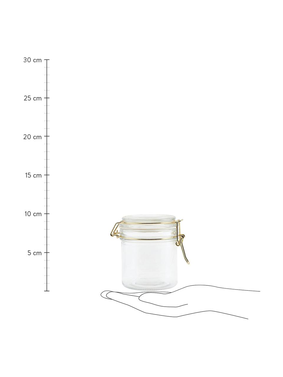 Bocal de Conservation VARIO en Verre avec Fermeture Etrier Doré - 8