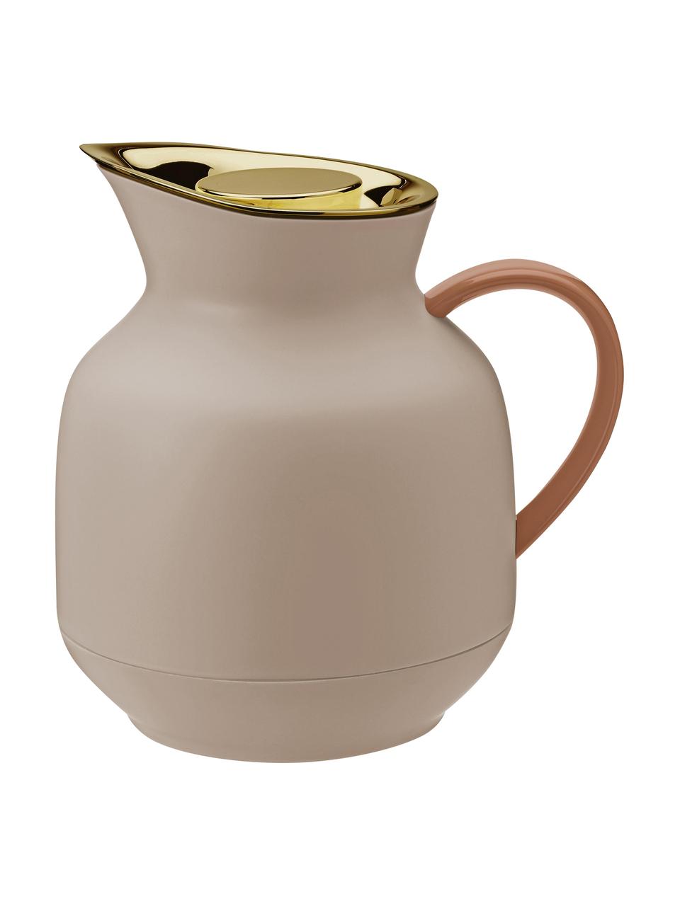Isolierkanne Amphora in Rosa matt/Gold, Kanne: Kunststoff, Rosa, 1 L