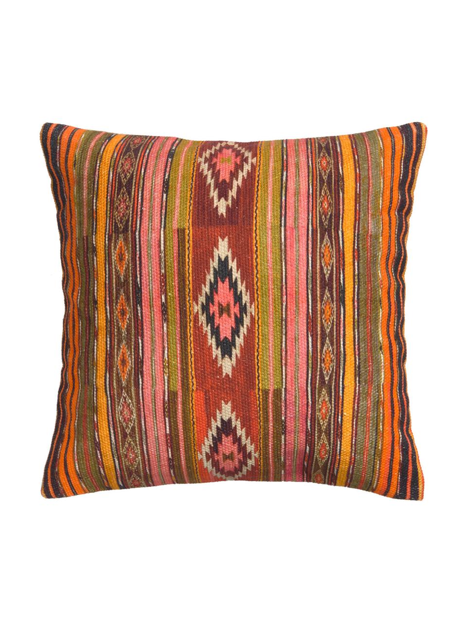 Housse de coussin 45x45 ethnique Kusa, Multicolore