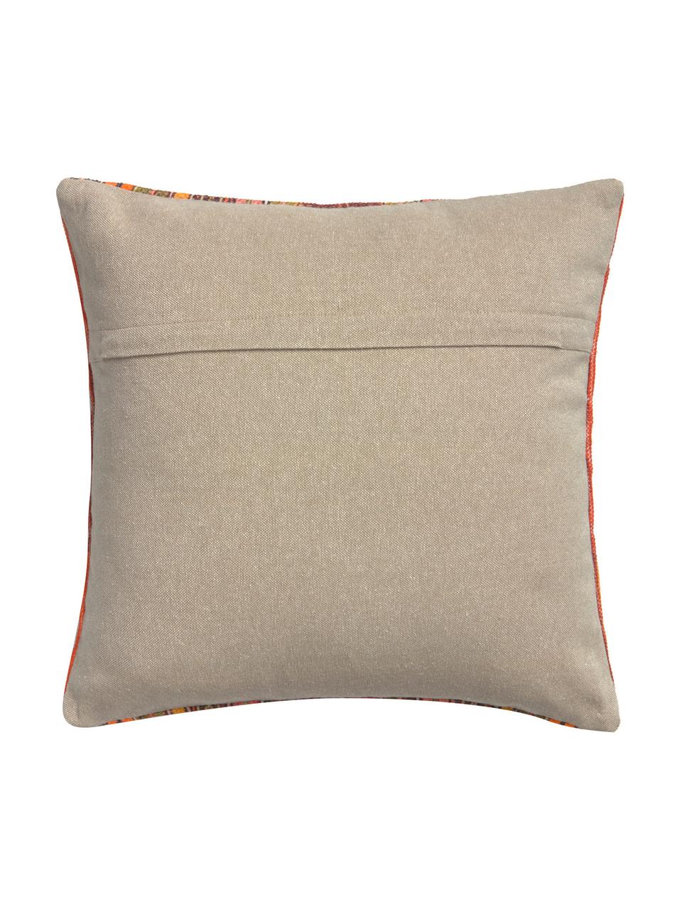 Housse de coussin 45x45 ethnique Kusa, Multicolore