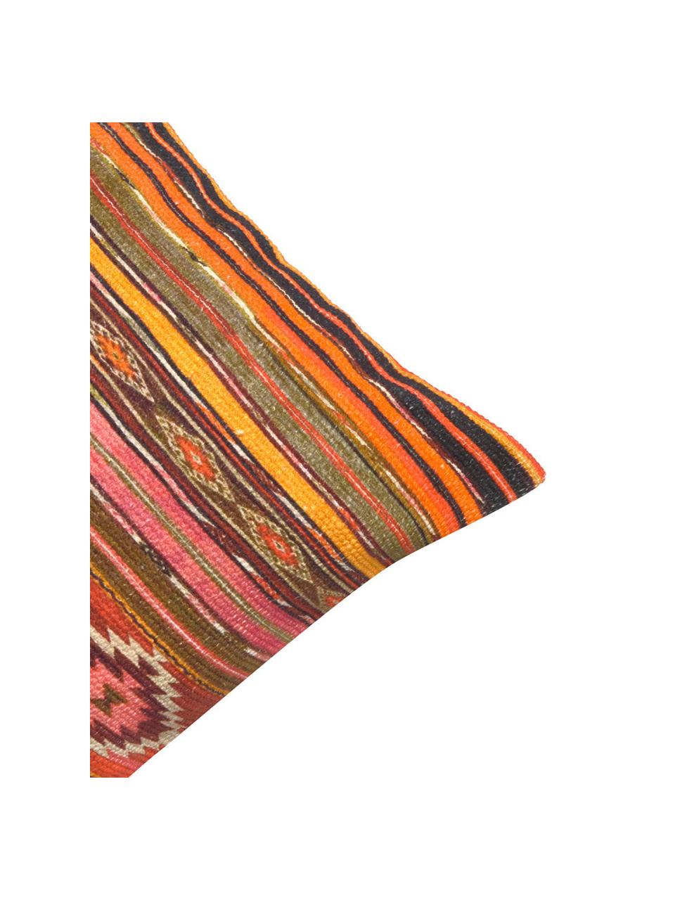 Federa arredo con fantasia etnica Kusa, 100% cotone, Multicolore, Larg. 45 x Lung. 45 cm