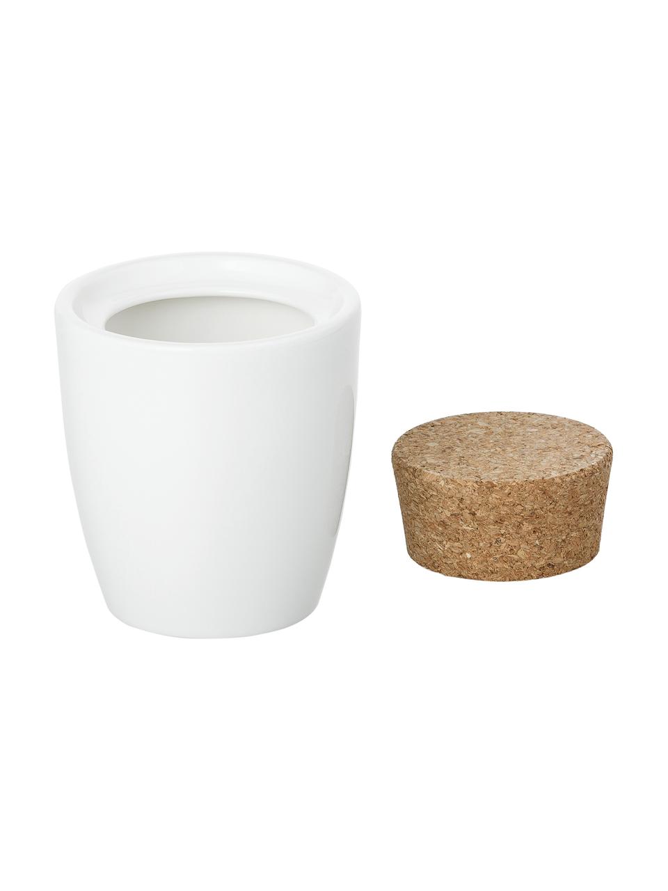 Sucrier en porcelaine avec bouchon Artesano Original, Porcelaine, liège, Blanc, 300 ml