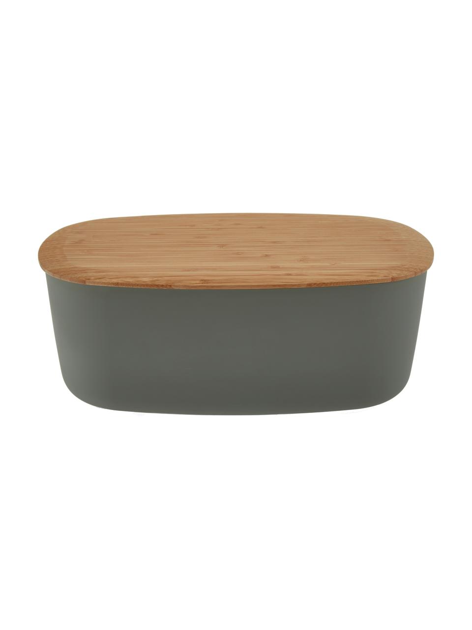Chlebak z deską do krojenia jako pokrywką Box-It, Szary, S 35 x W 12 cm