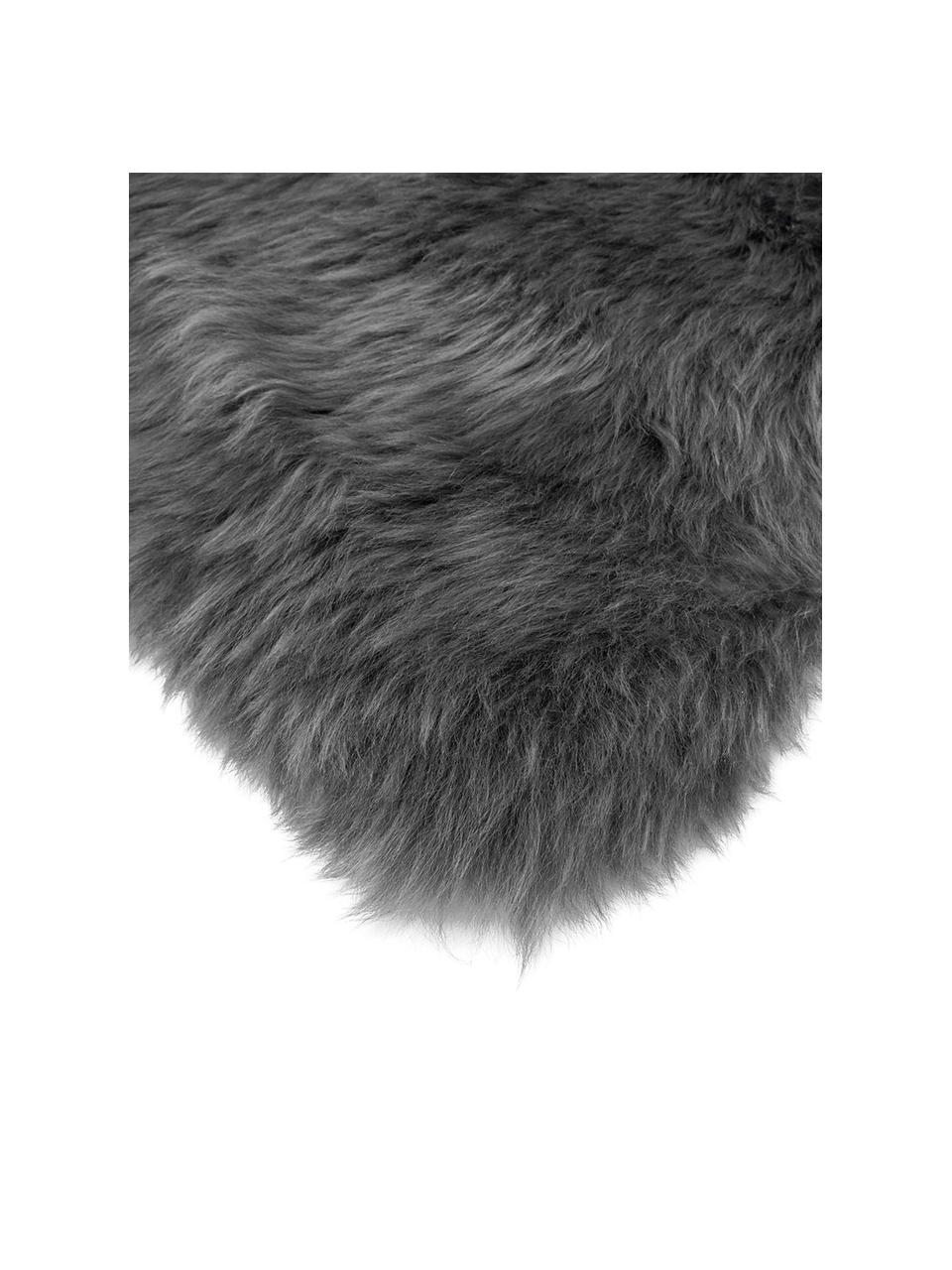 Skóra owcza Oslo, proste włosie, Antracytowy, S 60 x D 90 cm