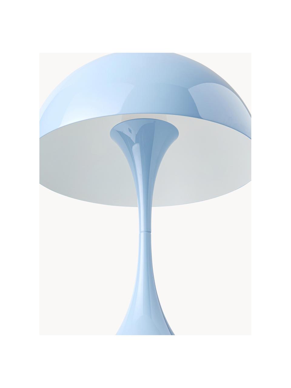 Dimbare LED tafellamp Panthella met timerfunctie, H 34 cm, Lampenkap: gecoat staal, Staal lichtblauw, Ø 25 x H 34 cm