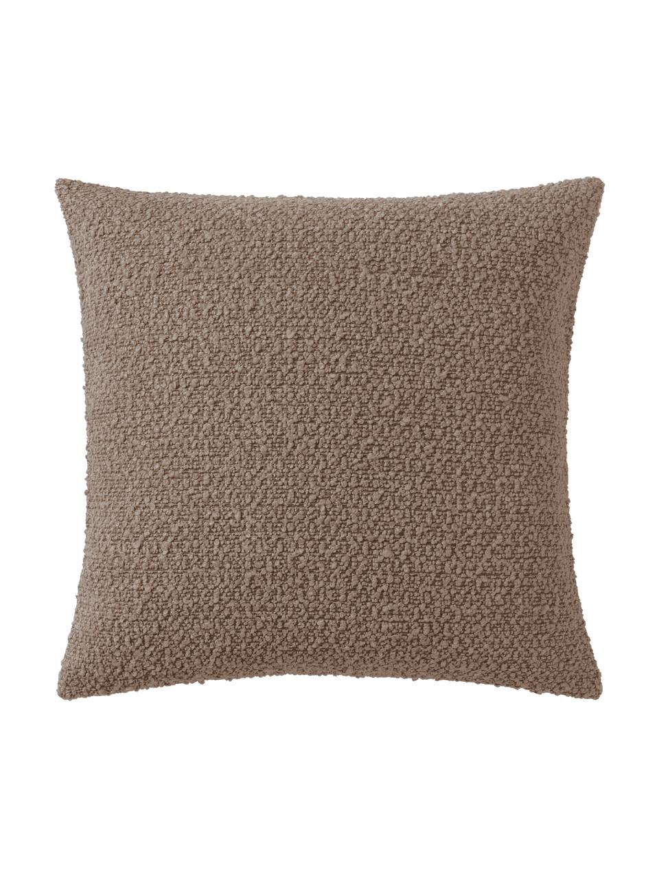 Bouclé povlak na polštář Coda, 97 % polyester, 3 % akryl, Taupe, Š 50 cm, D 50 cm