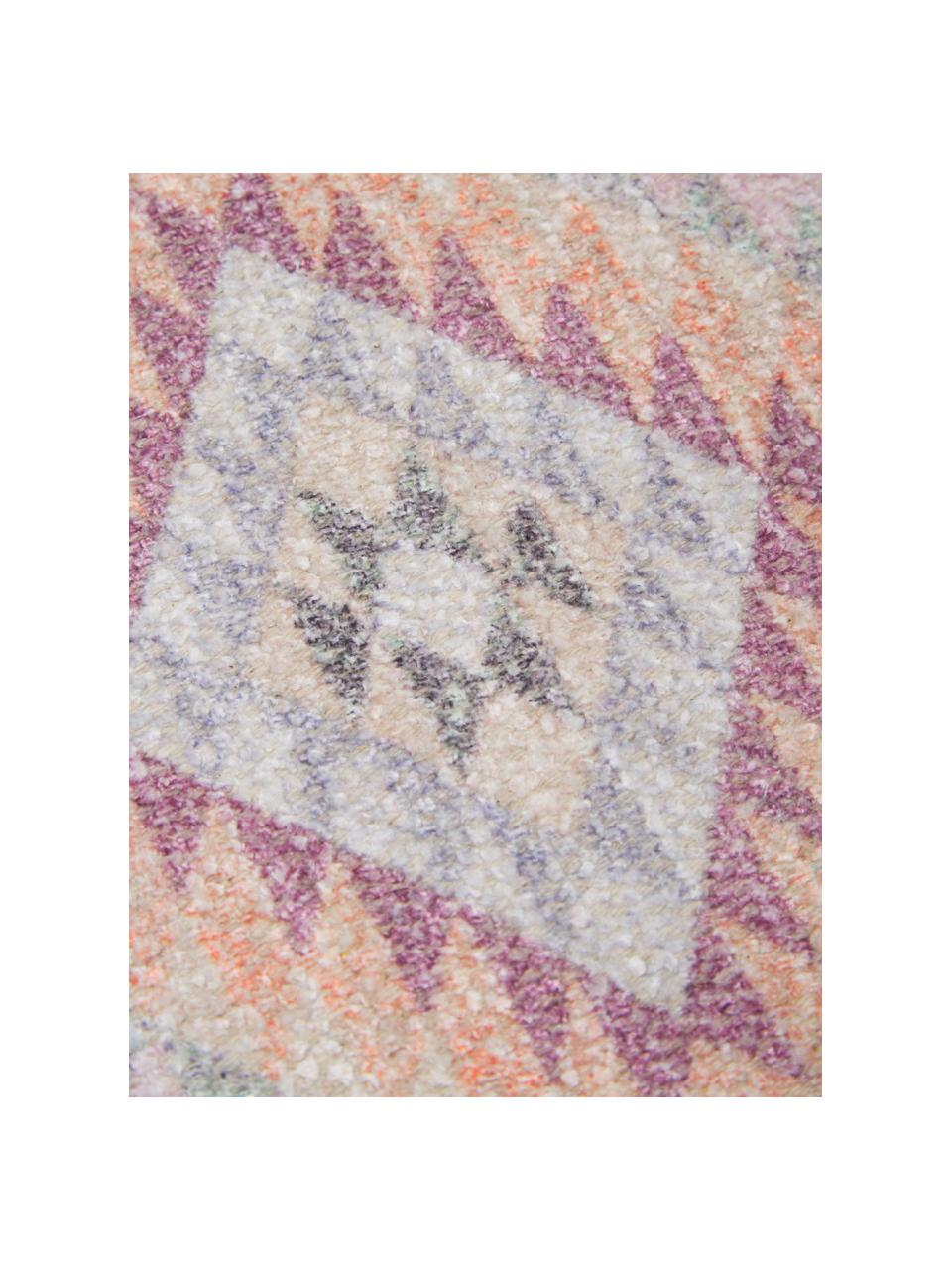 Tapis de couloir kilim réversible Ana, Rose, multicolore