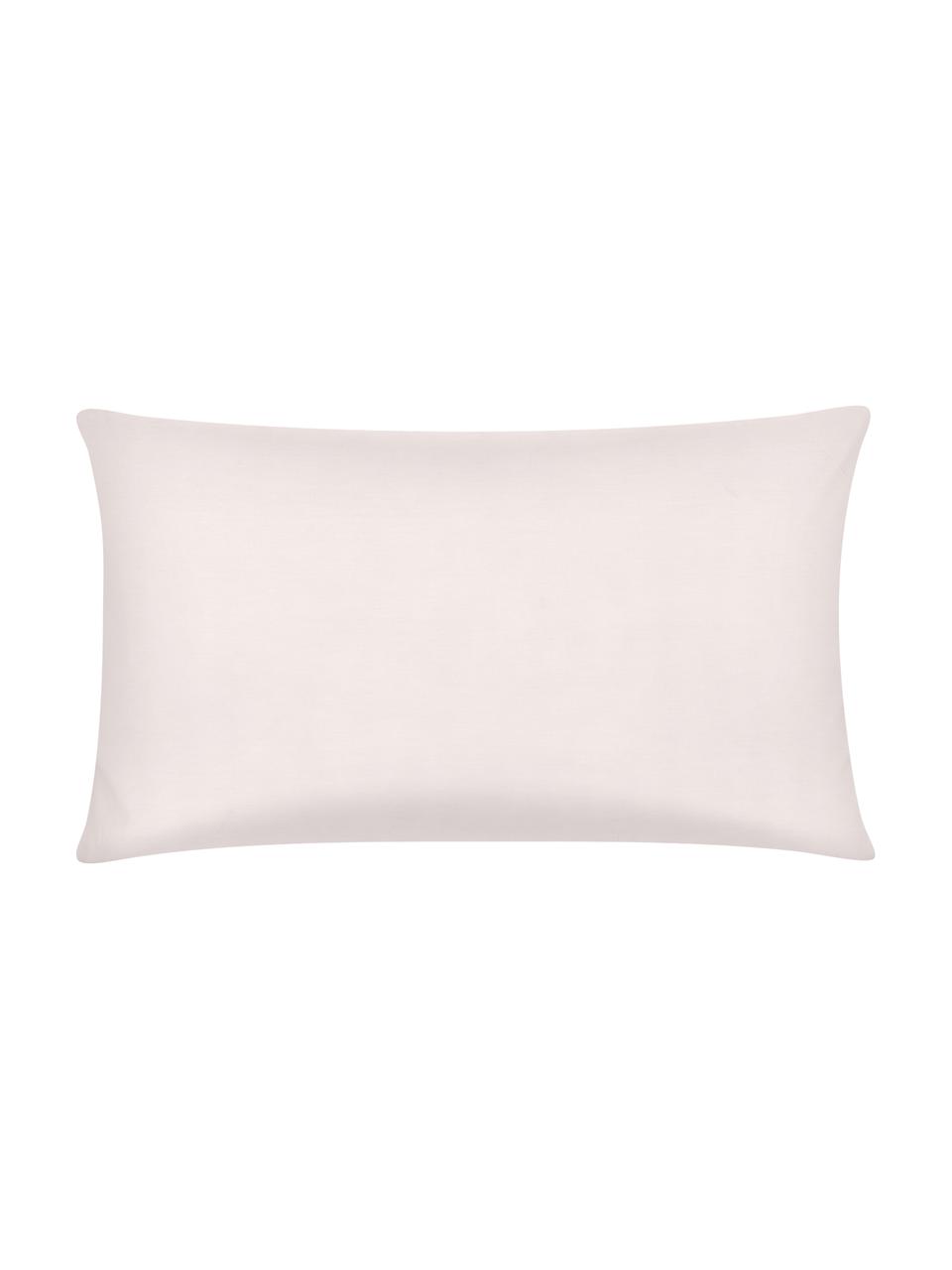 Funda de almohada de percal Malin, Estampado mármol rosa claro, An 50 x L 70 cm