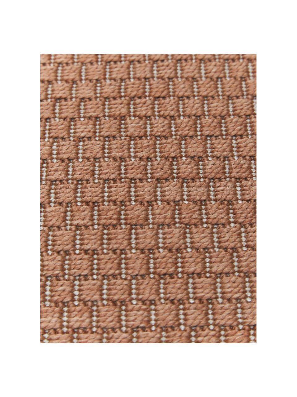 Tapis extérieur intérieur terracotta Toronto, 100 % polypropylène, Terre cuite, larg. 80 x long. 300 cm