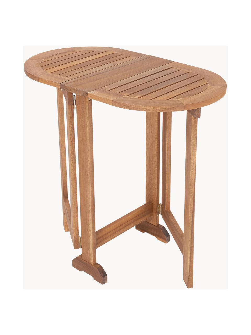 Table de balcon en bois d'acacia pliable Wings, Bois d'acacia, certifié FSC®, Bois d'acacia, larg. 80 x prof. 45 cm