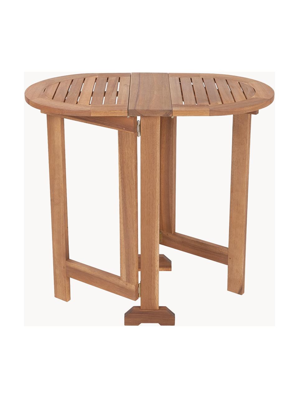 Składany stół ogrodowy z drewna akacjowego Wings, Drewno akacjowe z certyfikatem FSC®, Drewno akacjowe, S 80 x G 45 cm