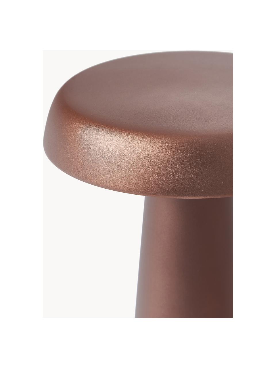 Lampada da tavolo da esterno a LED Arcello, Metallo anodizzato, Rosso marrone, Ø 14 x Alt. 25 cm