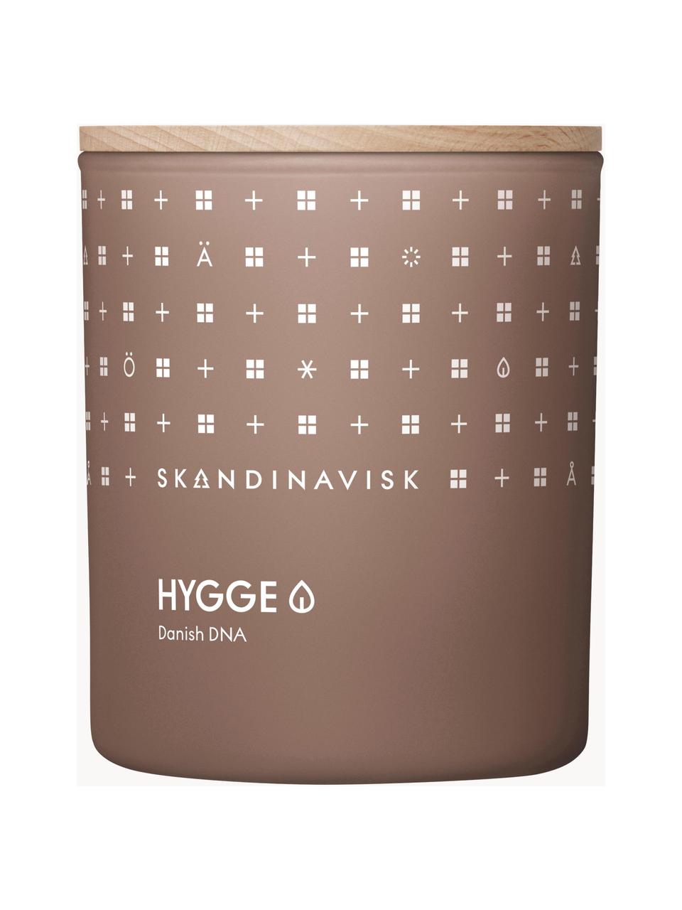Vonná sviečka Hygge (čierny čaj, lístky mäty, sušené jablká), Hnedá, Ø 8, V 10 cm