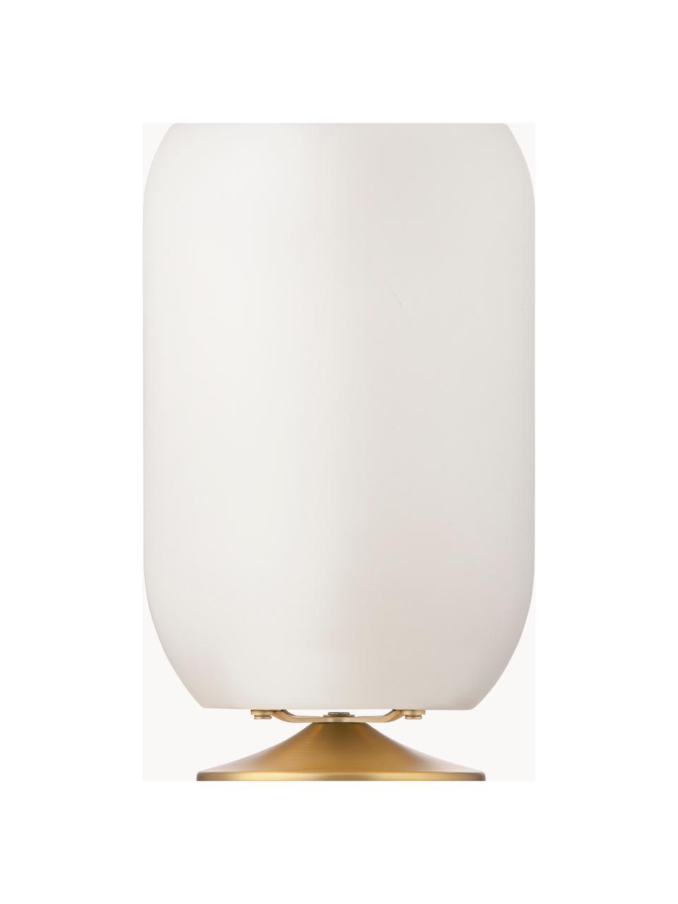 Lampe à poser LED à intensité variable avec haut-parleur Bluetooth Atmos, Blanc, doré, Ø 22 x haut. 37 cm