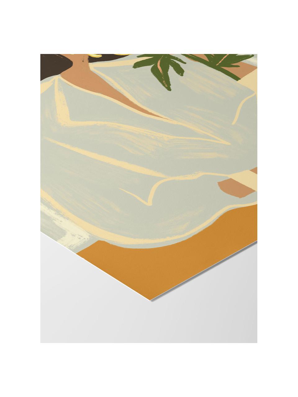 Poster The Crysanthemum, Papier

Dieses Produkt wird aus nachhaltig gewonnenem, FSC®-zertifiziertem Holz gefertigt., Salbeigrün, Orange, B 30 x H 40 cm