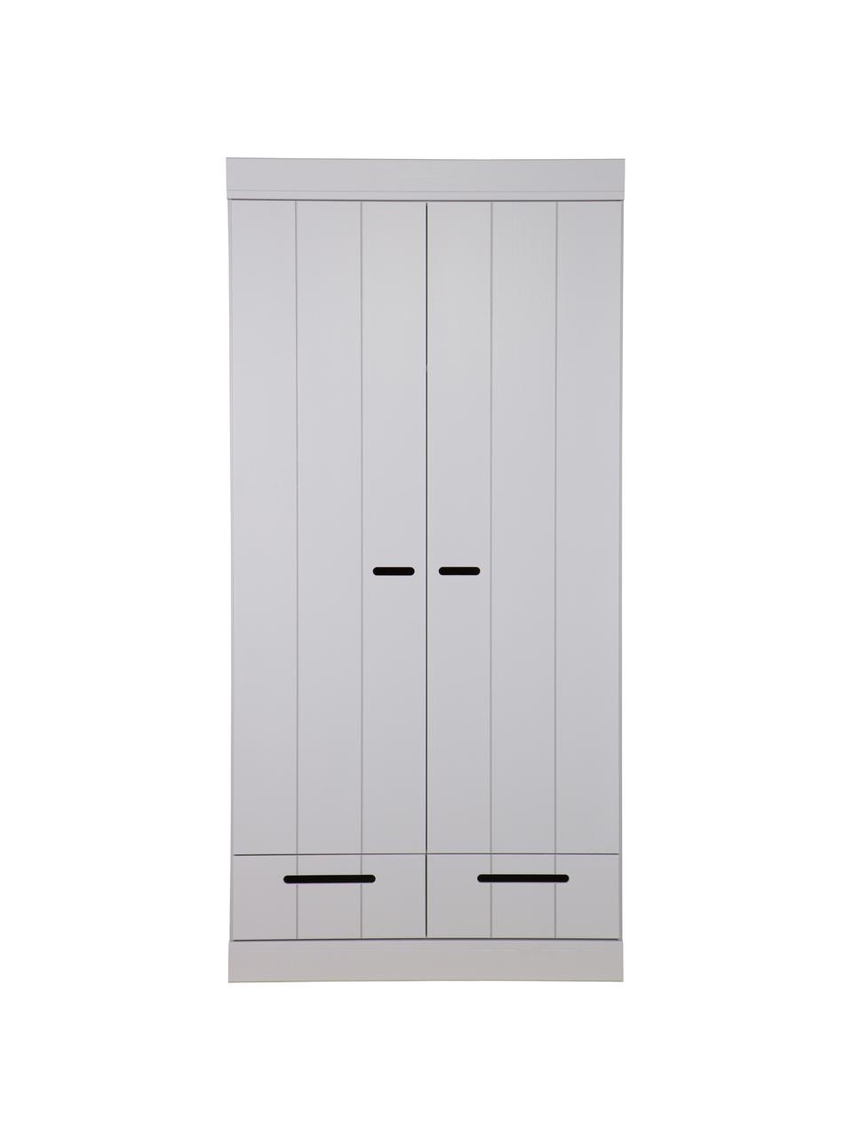 Armoire Bois Massif 2 Portes Gris Clair Connect Westwingnow