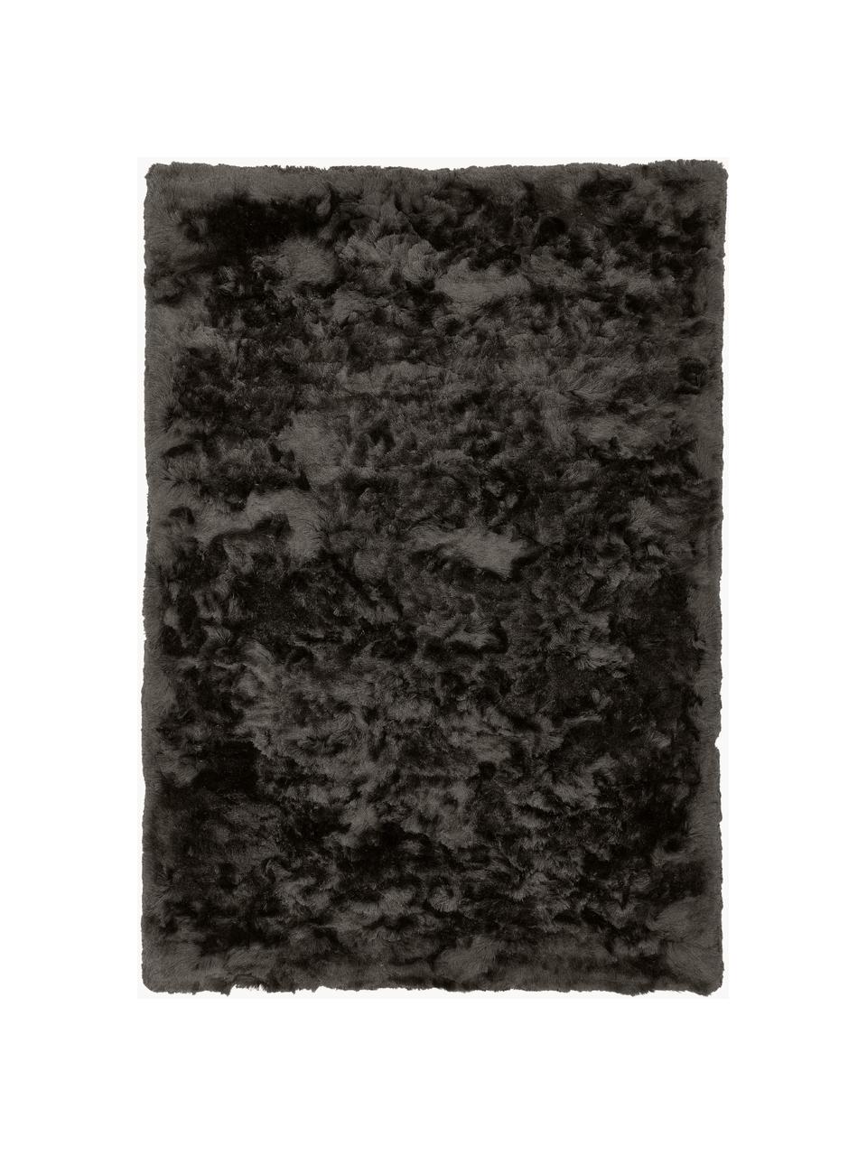 Tapis shaggy longs poils Jimmy, Anthracite, larg. 80 x long. 150 cm (taille XS)