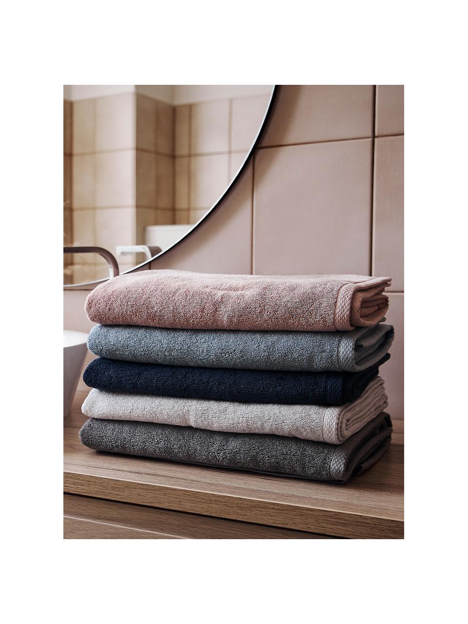 Lot de serviettes de bain unicolore Comfort, 3 élém., Gris clair, Lot de différentes tailles