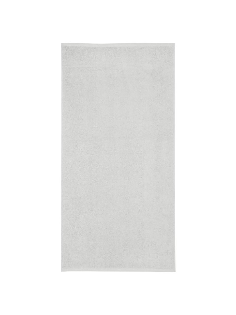 Lot de serviettes de bain unicolore Comfort, 3 élém., Gris clair, Lot de différentes tailles