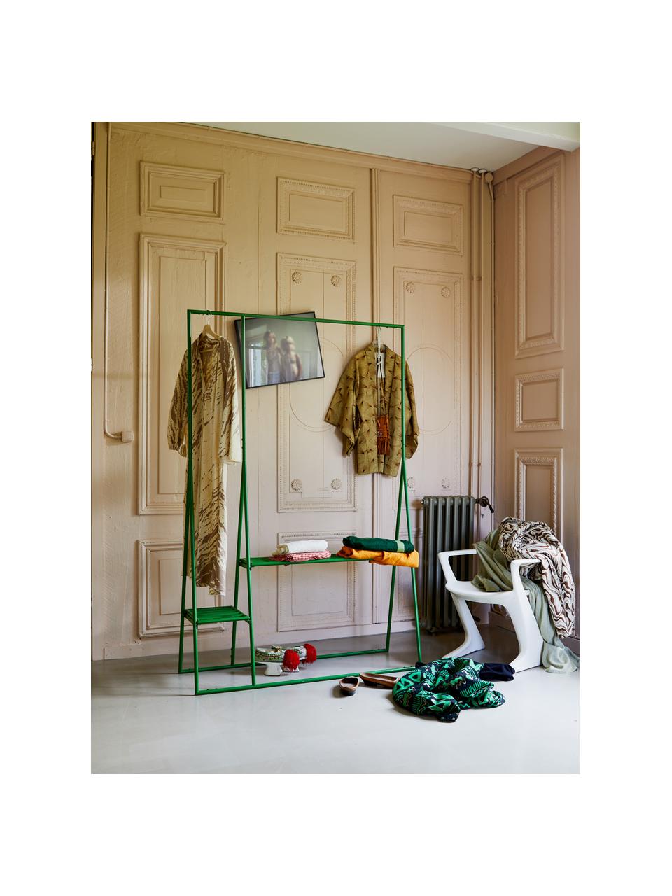 Porte-manteau vert Eldo, Métal, revêtement par poudre, Vert, larg. 124 x haut. 194 cm
