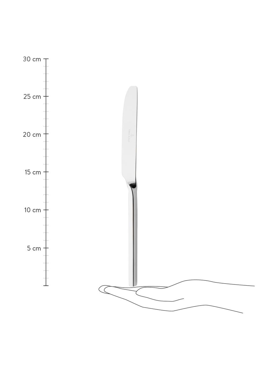 Set 24 posate per 6 persone New Wave, Acciaio inossidabile

Le posate sono realizzate in acciaio inossidabile. È quindi durevole, non arrugginisce ed è resistente ai batteri, Argentato molto lucido, 6 persone (24 pz)