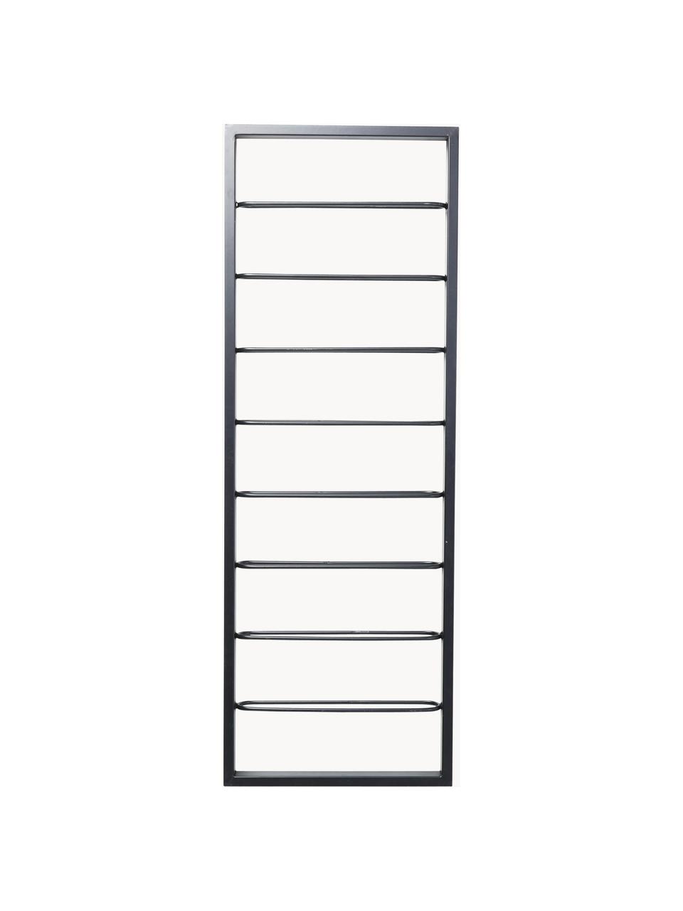 Hängeweinregal Bistro für 8 Flaschen, Stahl, pulverbeschichtet, Schwarz, B 42 x H 120 cm
